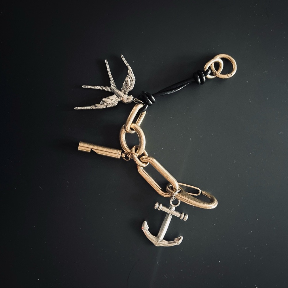 Zara x Kate Moss Gold and Silver Key Holder